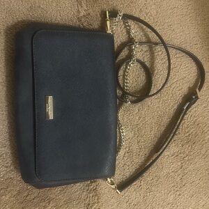 Kate Spade Black Crossbody Bag with Gold Accents